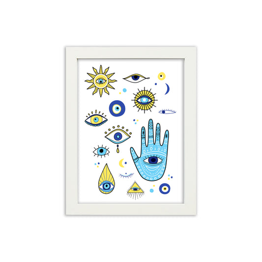 PEACE WITHIN (BLUE) - FRAMED PRINT