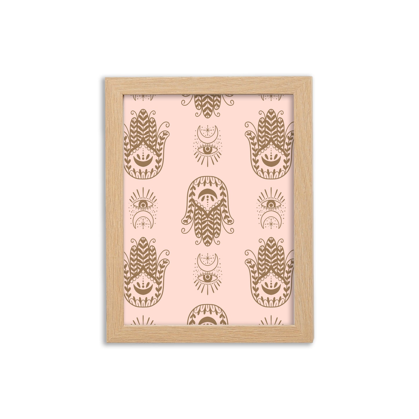 HAMSA MYSTIC BRONZE - FRAMED PRINT